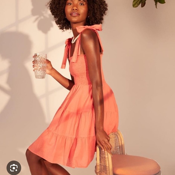 Xirena Cotton Tie Shoulder Lori Dress “Pop” XS - Picture 16 of 16